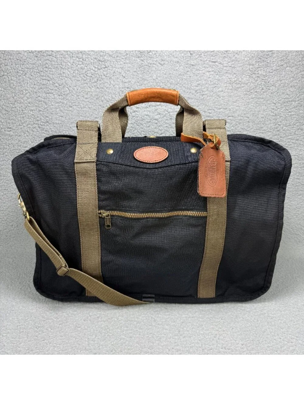 Dakota By Tumi Luggage Bag Black Canvas Carry On Weekender Travel Duffle Vintage